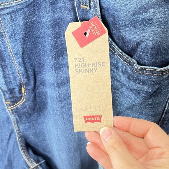 Levi's 721 High Rise Skinny- Size 20W - New with tags - Picture 2 of 7